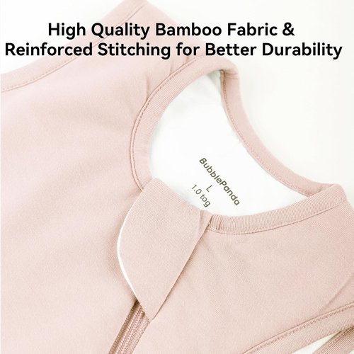 BubblePanda Bamboo Sleep Sack - Soft 2-Way Zipper Toddler Blanket for Infants 0-6 Months