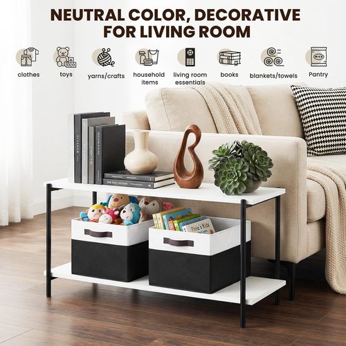 Criusia Large Storage Bins - 4 Pack Collapsible Fabric Baskets for Closet & Laundry Organization