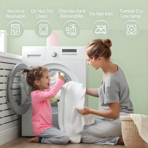 JOSOP 100% Waterproof Queen Mattress Protector,Breathable Cooling 3D Air Bamboo Viscose Mattress Pad Cover,6"-16'' Deep Pocket Fitted Sheet,Noiseless Machine Washable Queen Size Mattress Protector