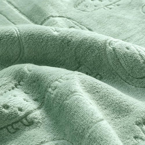 BORITAR Baby Blanket - Ultra Soft Fleece for Infants & Toddlers | Lightweight Animal Design, 30x40 Inch, Sage Green