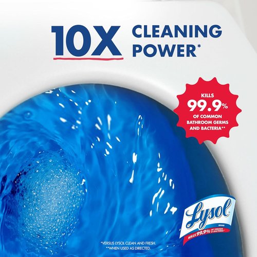 Lysol Toilet Bowl Cleaner - Max Strength Clinging Gel for Instant Stain Removal | 24 oz (4ct)