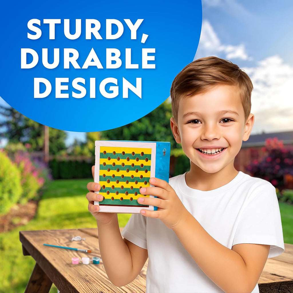 National Geographic Bee Habitat Craft Kit - DIY Mason Bee House for Kids | Outdoor Arts & Crafts Activity