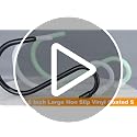 DINGEE 6 Inch Heavy Duty S Hooks - 6 Pack Black Vinyl Coated