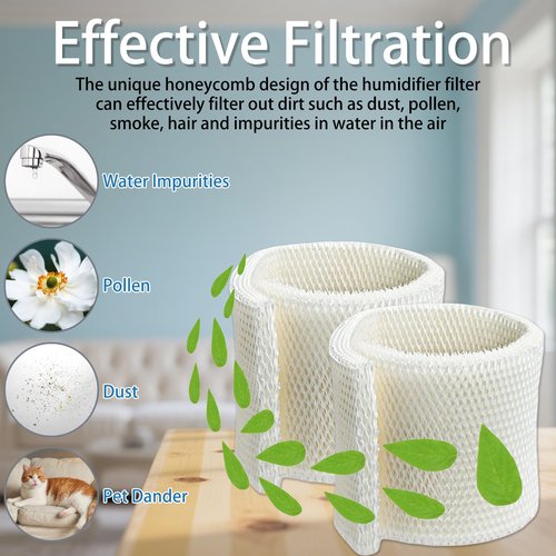 ZBYPLUAR 2 Pack MAF1 Humidifier Wick Filters | Compatible with Aircare MiostAIR Esscik-Air MA1200 & MA1201& MA0950, for Kenmore 14906 & 15412 & 29982 Humidifiers | Replacement Parts MAF1