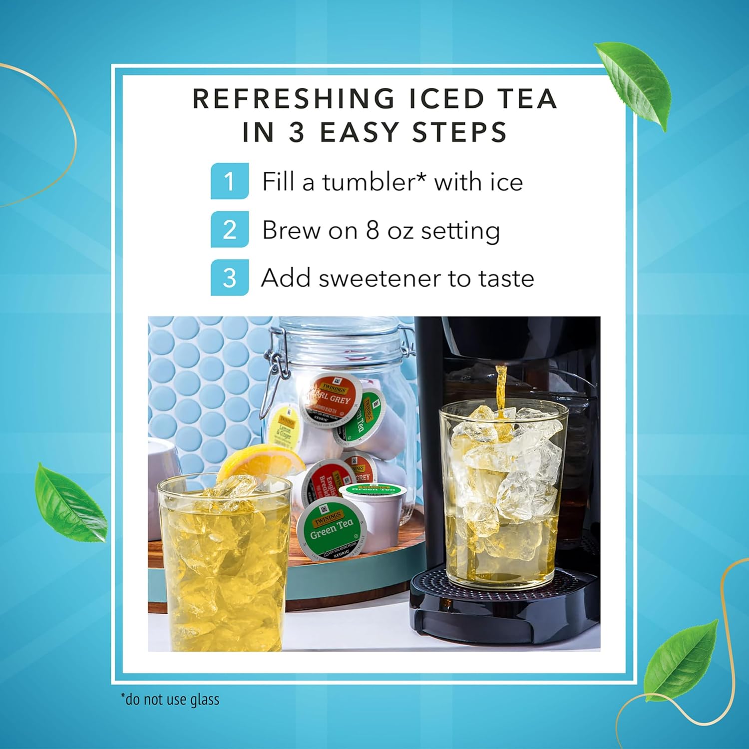 Twinings Green Tea K-Cup Pods - 24 Count | Smooth Flavor & Enticing Aroma, Perfect Hot or Iced