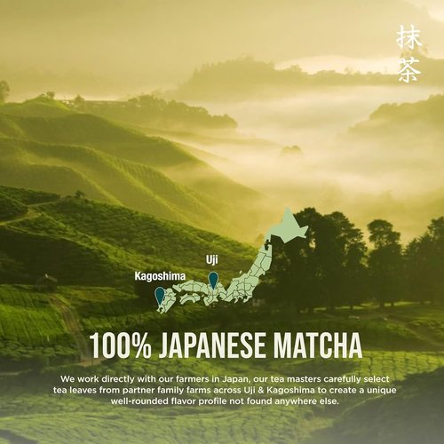 Jade Leaf Matcha Organic Ceremonial Grade Green Tea Powder - 100% Pure Japanese First Harvest | 30g Tin