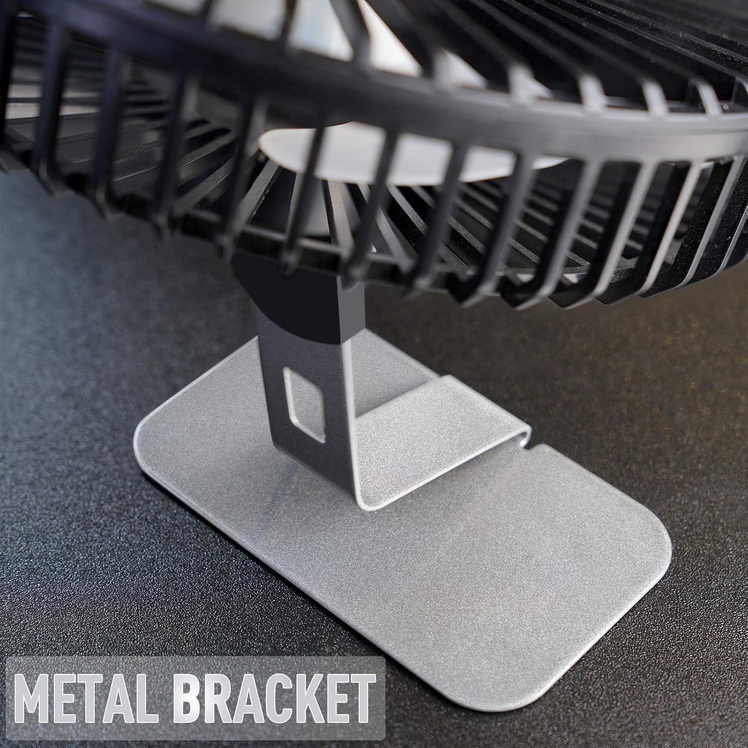 SLENPET USB Mini Desk Fan - 6 Inch Ultra-Quiet Portable Fan with 4 Speeds & 90° Adjustment - Silver