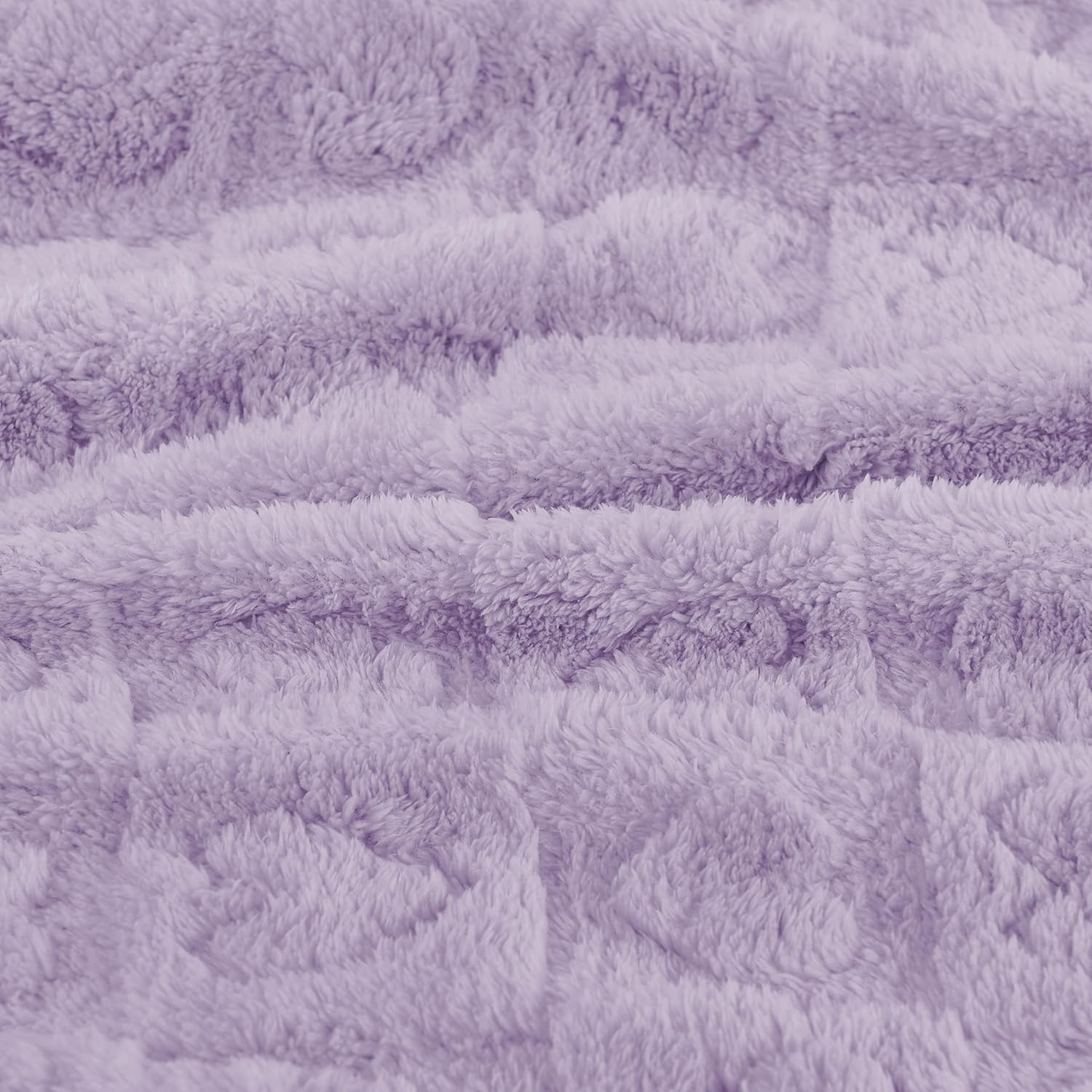 Yurhap Fleece Baby Blanket - Ultra Soft Heart Checkered Design for Infants | 30”x40” Purple Cozy Crib Stroller Blanket