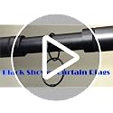 Black Shower Curtain Rings - Metal Round Hooks (15 Pack, 2.75 Inch)