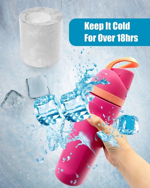 Ice Molds for Owala 24-40oz, Set of 3, Food-Grade Soft Silicone, No White Residue, Easy to Release, Straw Placement Compatible with Owala FreeSip, Keeps Drinks Cold Longer (Green)