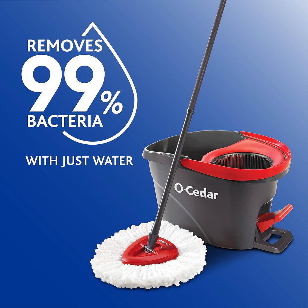 O-Cedar EasyWring Mop Head Refill - Pack of 3 Replacement Heads for Effortless Cleaning