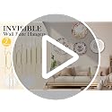 ROADPLUM 7-Pack Gold Plate Hangers for Wall Display, Invisible Spring Holders