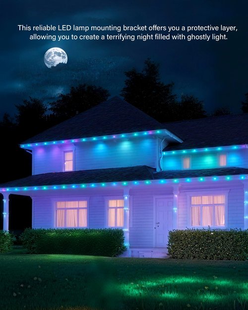 Outdoor LED Light Clips - for Govee pro Outdoor Lights (Model H706) It is an Ideal Solution to Replace 3M Adhesive Tape. Easy to Install, it Comes with 120 Brackets and 240 Screws