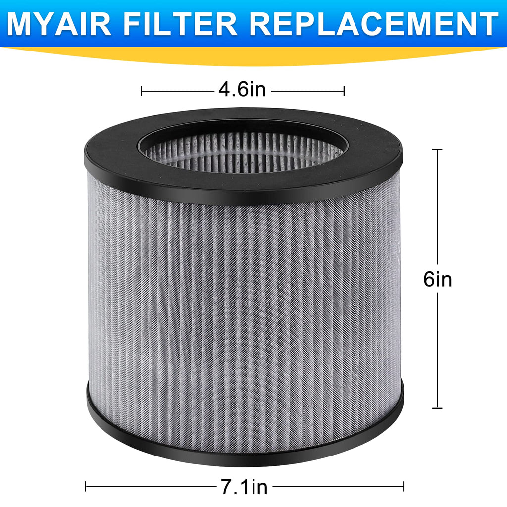 2780A 2801 Filter Replacement fit for Bissell MYair MY air Personal Air-purifier 2780 2780B 2780P 27809 2 Pack High Efficiency Activated Carbon Filters LUXRILIX