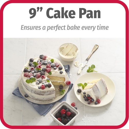 GoodCook Nonstick Steel Round Cake Pan - 9-Inch Gray | Perfect for Baking Delicious Cakes