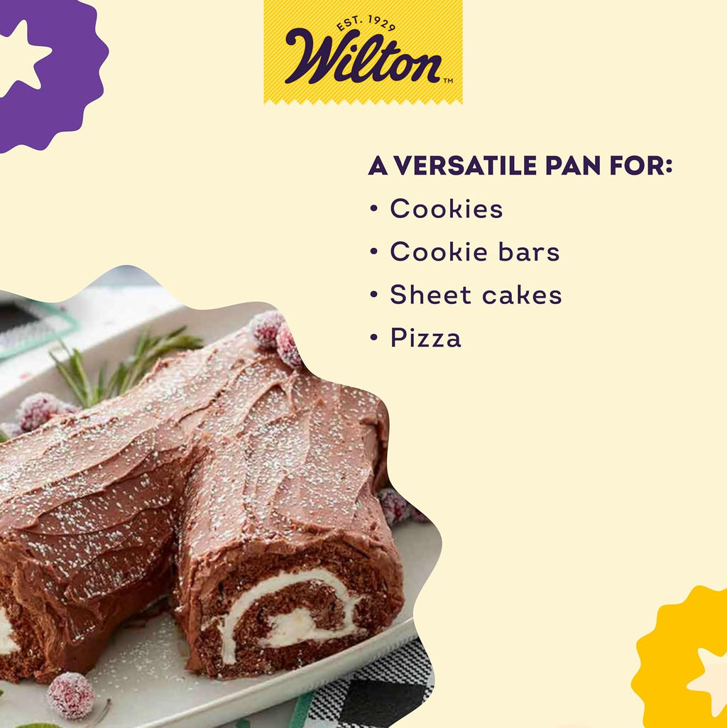 Wilton Performance Pans Jelly Roll Pan - Bake Delicious Sponge Cakes & Cookies | Aluminum, 10.5 x 15.5-Inch