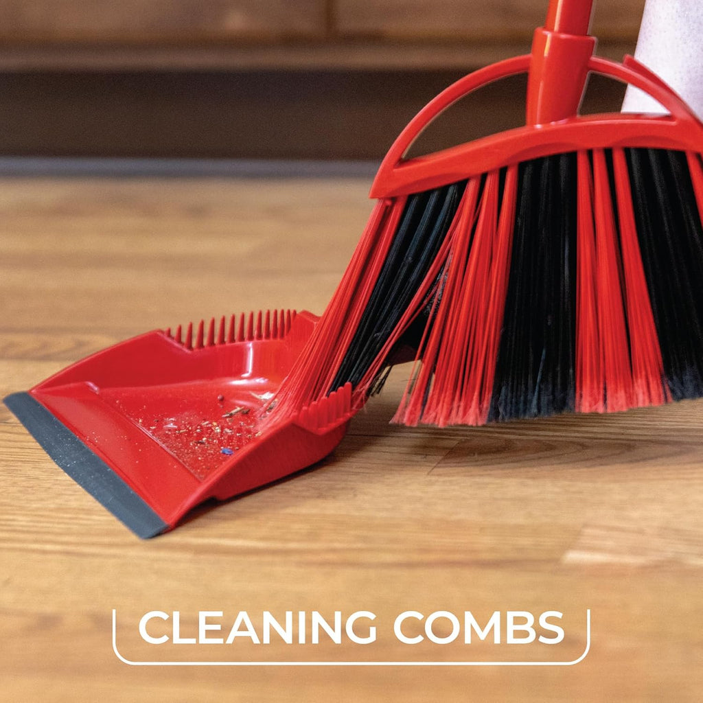 O-Cedar One Sweep Broom - Lightweight Cleaning Tool with Step-On Dustpan | Removes 99% of Dirt