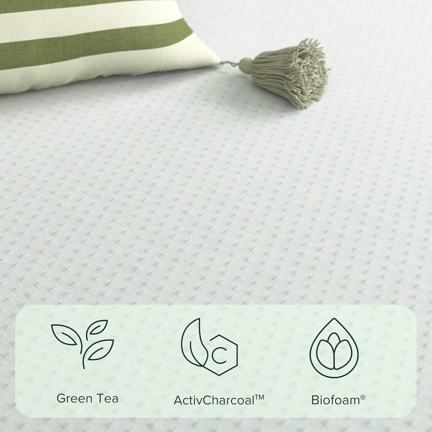 ZINUS Memory Foam Mattress - 10 Inch Twin Size with Green Tea Infusion for Enhanced Comfort