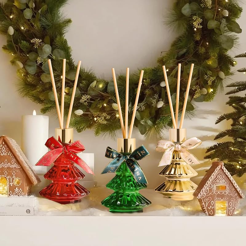 Christmas Tree Reed Diffuser Eucalyptus Pine Scent 5.07 fl oz - Variation: Eucalyptus Pine
