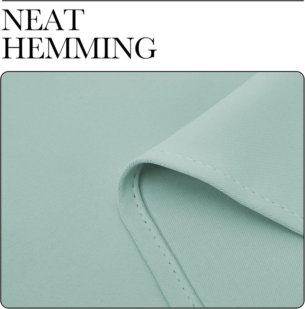 NICETOWN Aqua Blue Blackout Curtains - Sound Reducing & Energy Efficient | 86" Long, 55" Wide (2 Panels)
