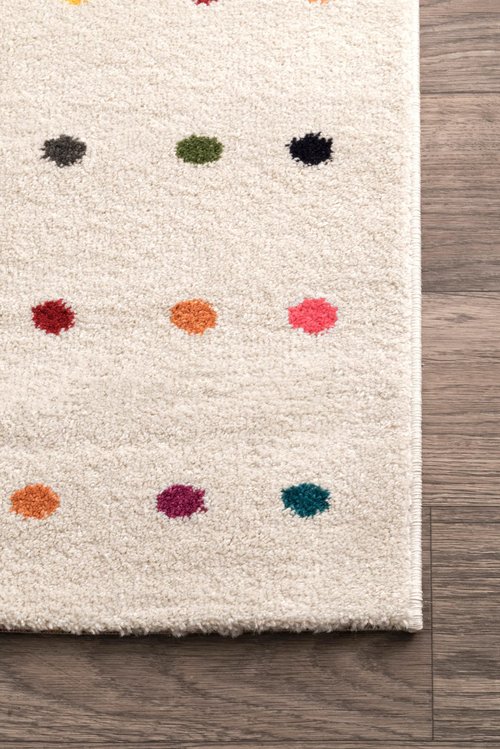 Nuloom Dorie Multicolor/Ivory, 4' x 6', Polka Dot, Soft and Cozy, High Traffic, Stain Resistant, Easy Clean, Durable Area Rug for Bedroom, Living Room, Dining Space, Den, Foyer, Entryway