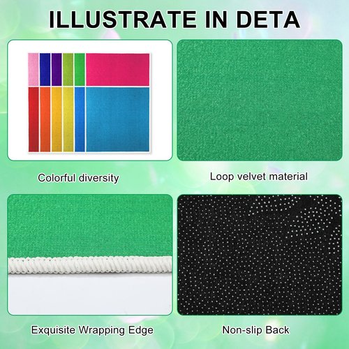 Drydiet 24 Pcs Kids Carpet Square Seats 16 Inch Rainbow Floor Rug Mats Colorful Non Slip Soft Floor Rug Cushions for Classroom School Learning Area Group Activity Home Play Area