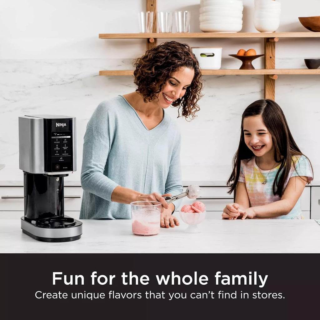 SharkNinja NC301 CREAMi 7-In-1 Ice Cream Maker - 7 Custom Frozen Treat Modes, Cloud Silver