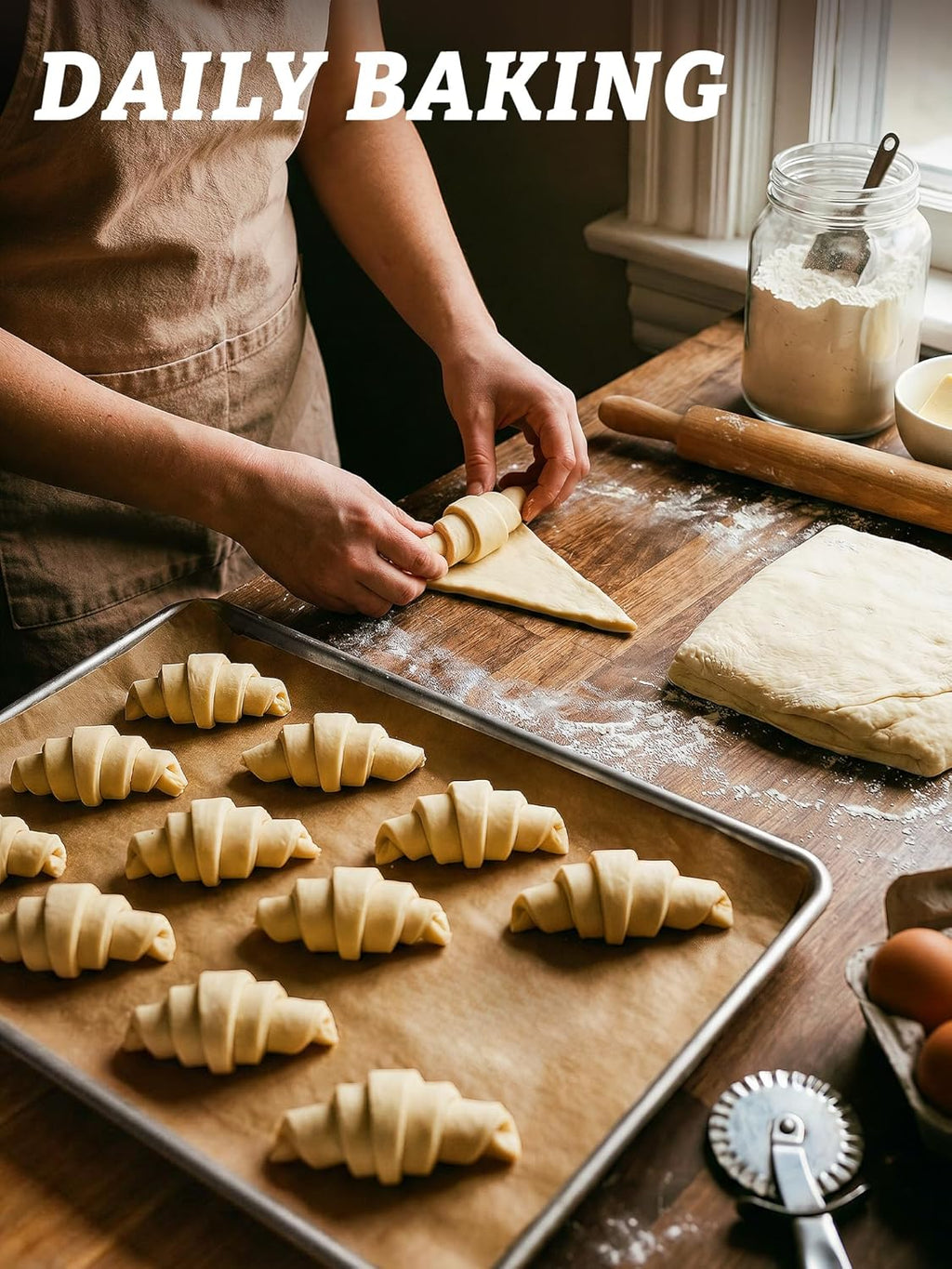 SMARTAKE Parchment Paper Baking Sheets - 400 Pcs Non-Stick Precut 12x16 Inches for Baking, Grilling & More