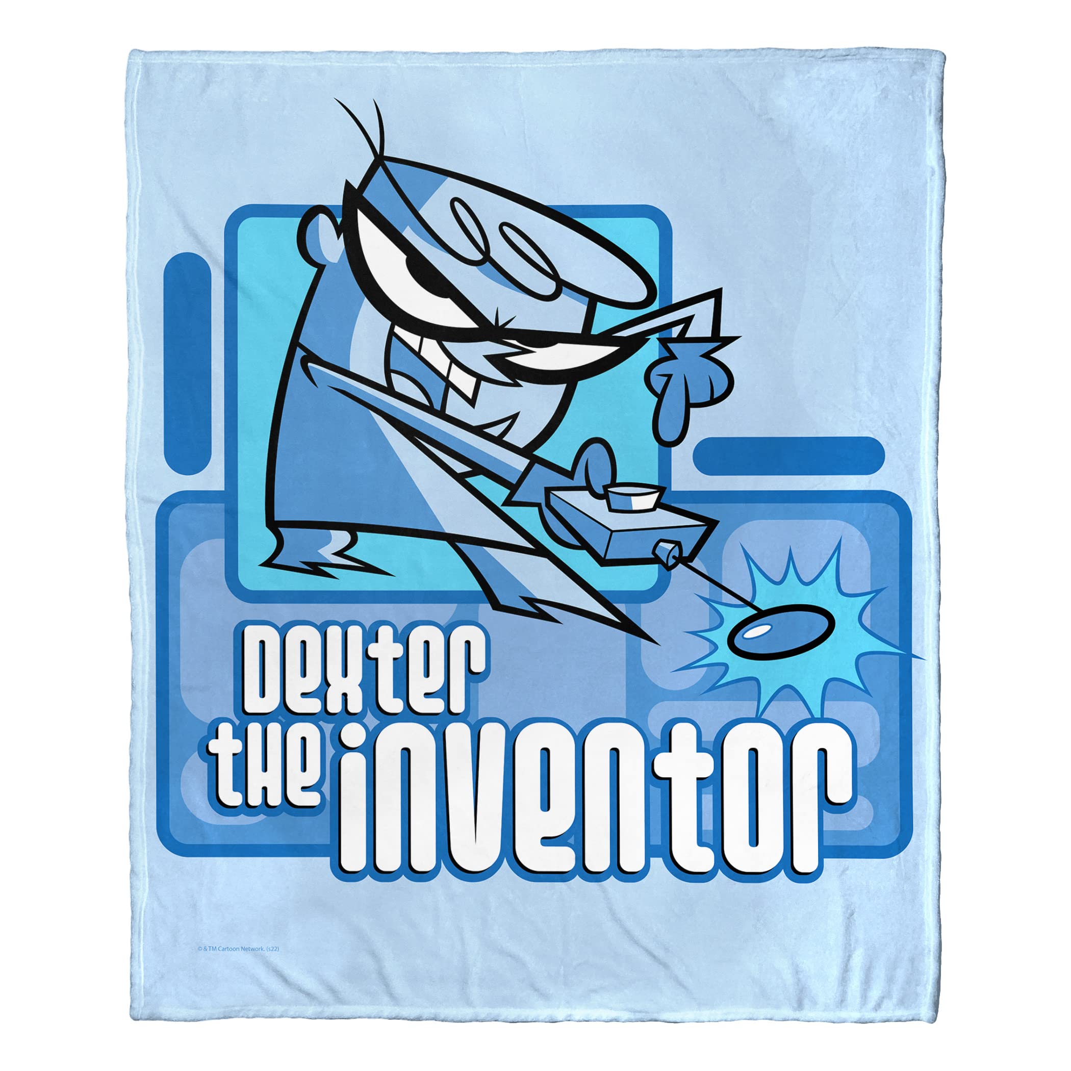 Northwest Cartoon Network - Dexter's Lab Silk Touch Throw Blanket, 50" x 60", Dexter The Inventor