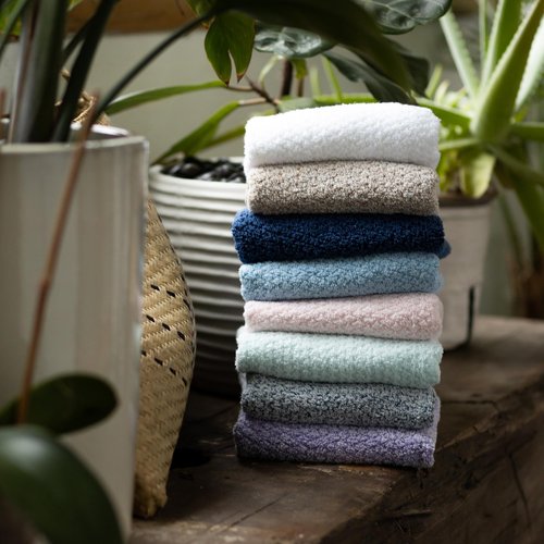 Everplush Diamond Jacquard 6 Pieces Bath Towel Set, Luxury Super Soft Oversized Towels, Highly Absorbent Diamond Jacquard Quick Dry Bath Towel for Bathroom Brown Towels