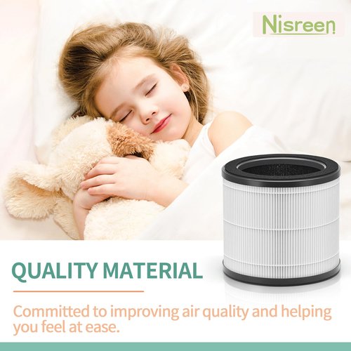 Nisreen HAP360W Air Filter Replacement Compatible with Holmes HEPA 360 HAP360W and Bionaire HEPA 360°, 2-Pack