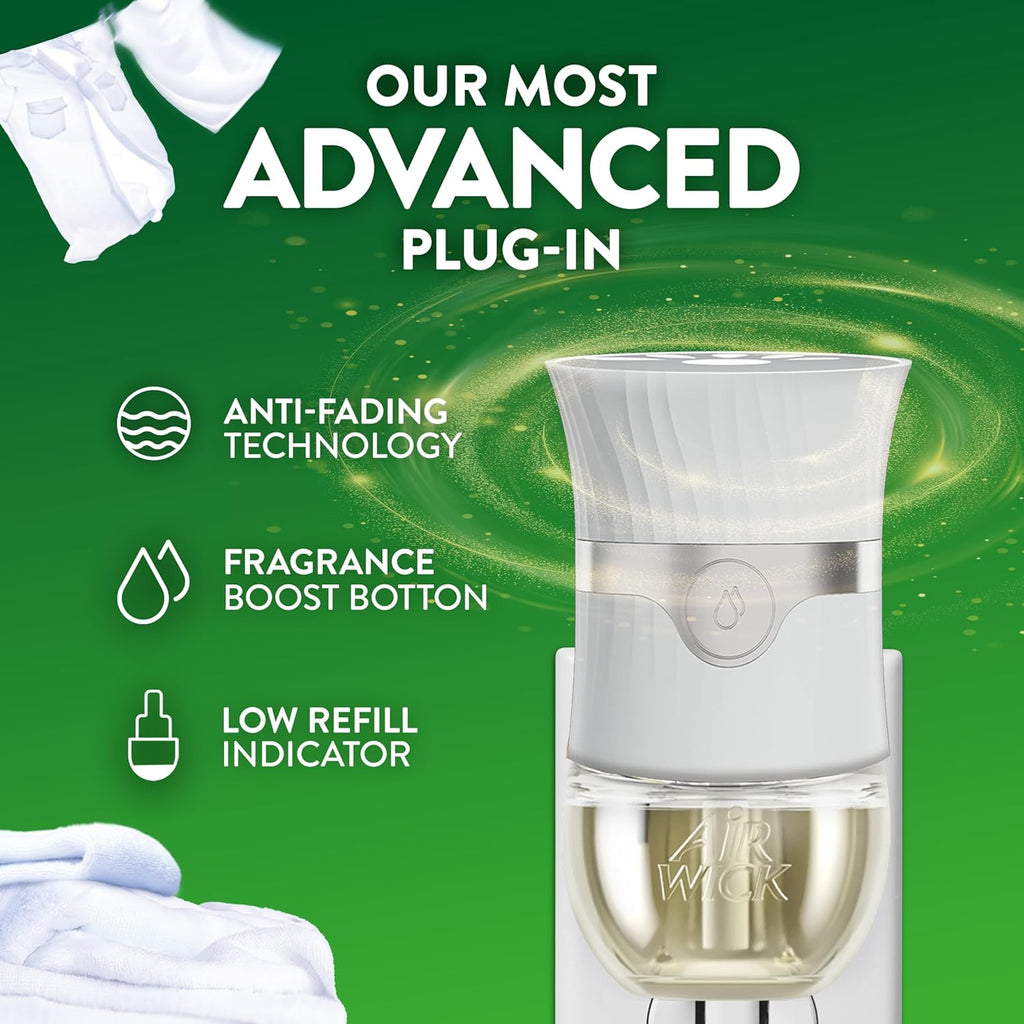 Air Wick Plug-In Scented Oil Refill - Fresh Linen | Eco-Friendly 10ct Air Freshener