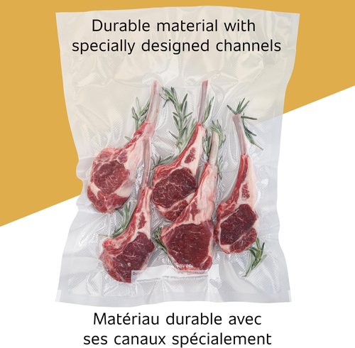 FoodSaver Vacuum Sealer Bags - Custom Length Rolls for Airtight Food Storage | 5 Count Multipack