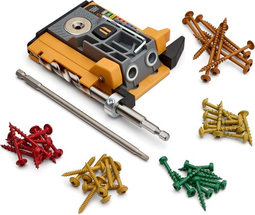 BORA Mini Pocket Hole Jig Kit - Auto-Adjusting Portable System for Woodworking | Complete Tool Set