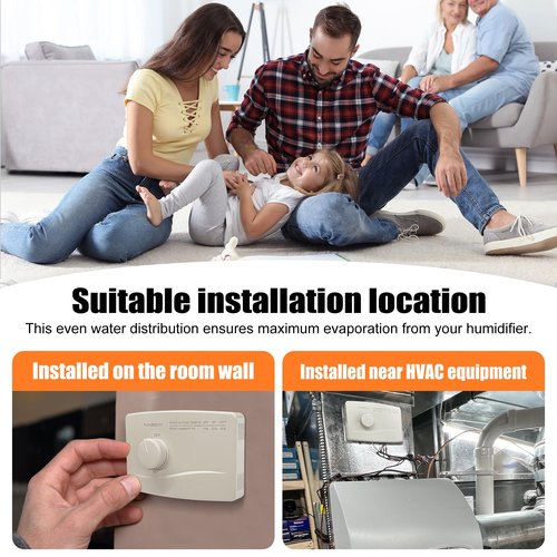 4655 Wall Mounted Humidifier Control Humidistat, Manual Humidistat Digital, Fit For April-Aire Whole House Humidifier, 24VAC