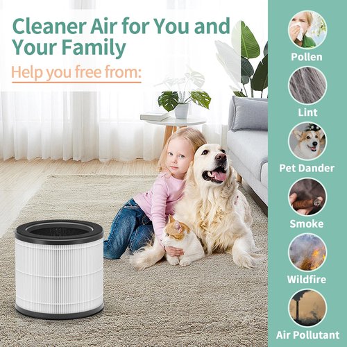 Nisreen HAP360W Air Filter Replacement Compatible with Holmes HEPA 360 HAP360W and Bionaire HEPA 360°, 2-Pack