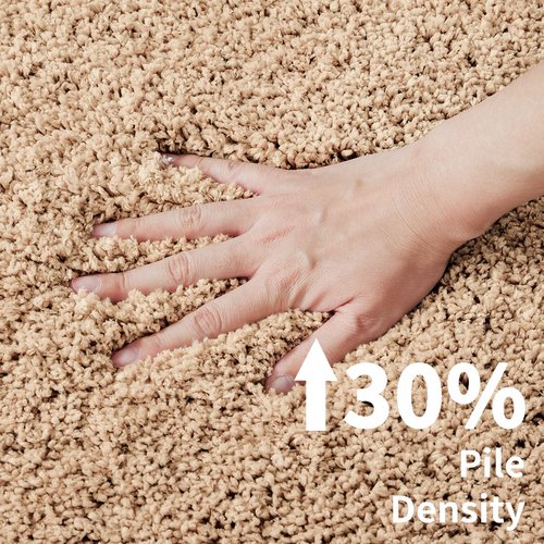 Disolla Toilet Rug U Shaped Beige 23x24 Machine Washable Non Slip Toilet Floor Mat Soft Plush Contour Rug for Bathroom Floor