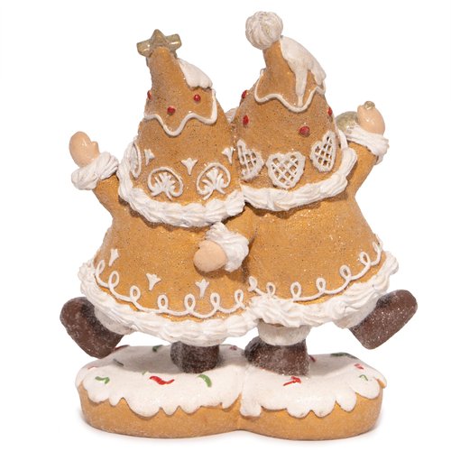 Hodao Gingerbread Man Gnome Decorations - Handmade Swedish Tomte Figurines for Home Decor, Winter New Year Gifts (1pcs Brown)