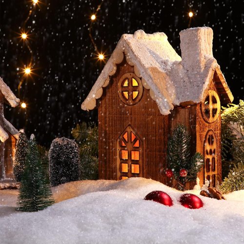 Kasyat Snow Fake Craft Decoration - Artificial Flake Snow Powder Filler for Christmas Parties | 600g White