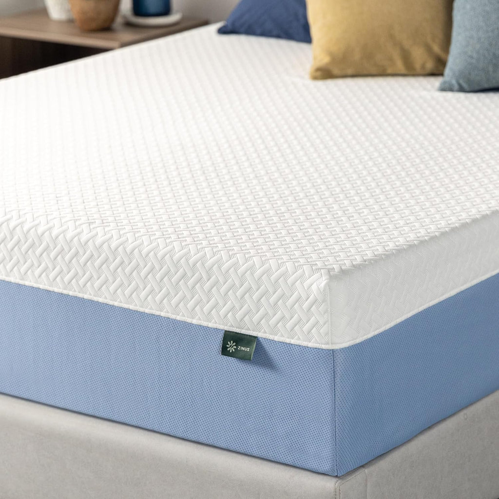 Zinus 10 Inch Full Memory Foam Mattress - Cooling Comfort, Fiberglass Free, Medium Feel, Safe Materials
