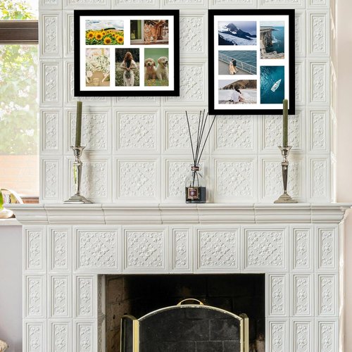 JCJMY 11x14 Picture Frame - Stylish 4-Opening Collage Frame for 4x6 Photos | Lightweight Black Design