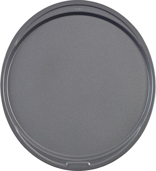 GoodCook Nonstick Steel Pizza Pan - 12-Inch Gray Design for Perfectly Baked Pizzas