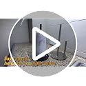 Black Countertop Paper Towel Holder with Weighted Base