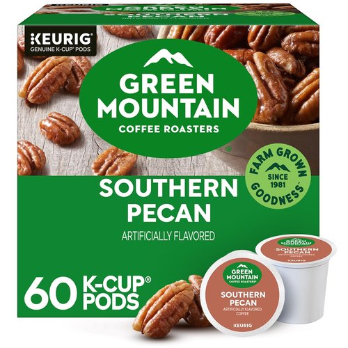 Green Mountain Coffee Roasters Southern Pecan K-Cup Pods - Light Roast Coffee, 60 Count (6 Packs of 10)