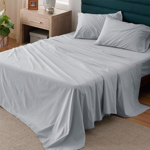 Bedsure Cooling Sheets - 100% Cotton Queen Size Bedding Set for Ultimate Comfort