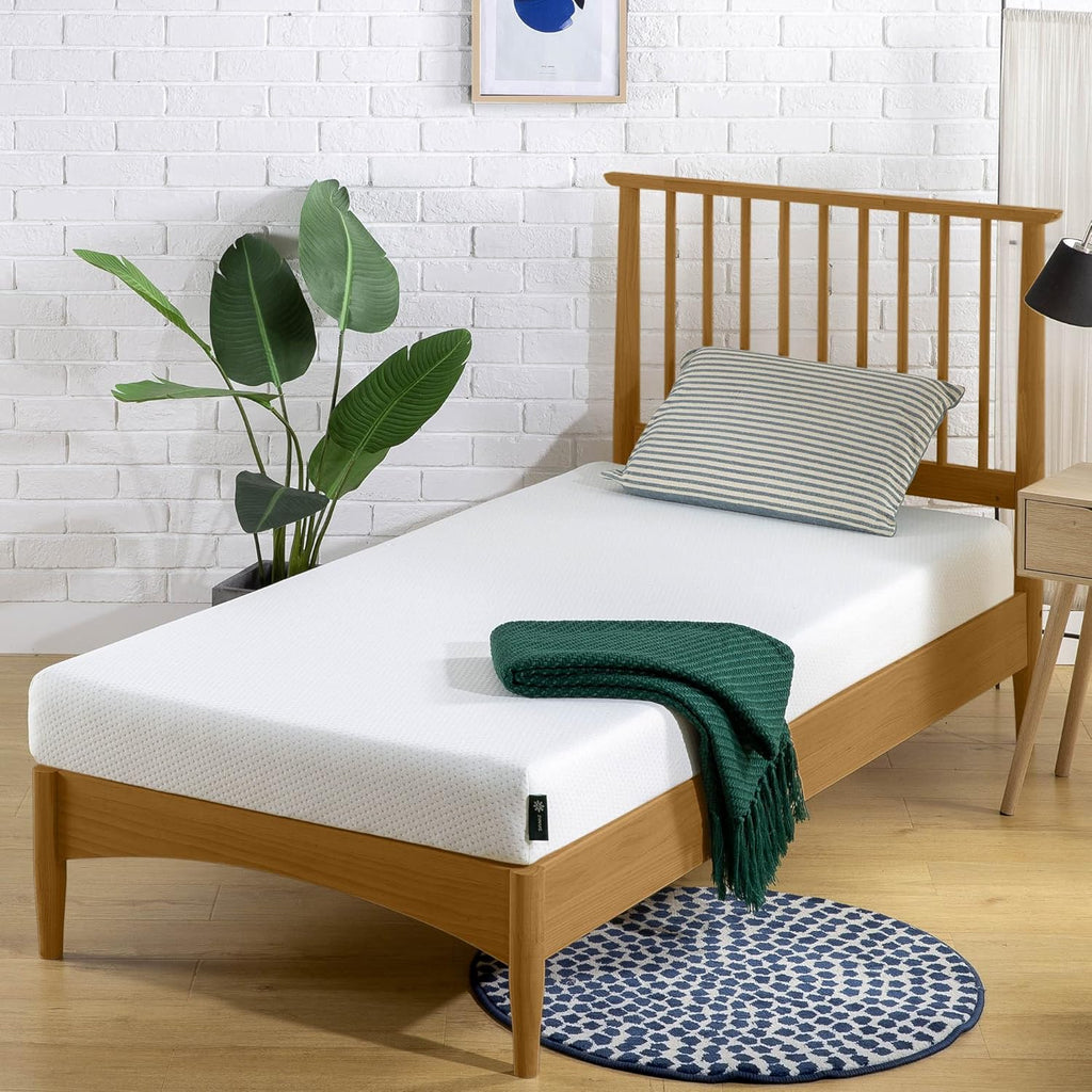 ZINUS 5 Inch Twin Memory Foam Mattress - Fiberglass-Free, Medium Firm, Safe & Comfortable | Mattress in a Box, White