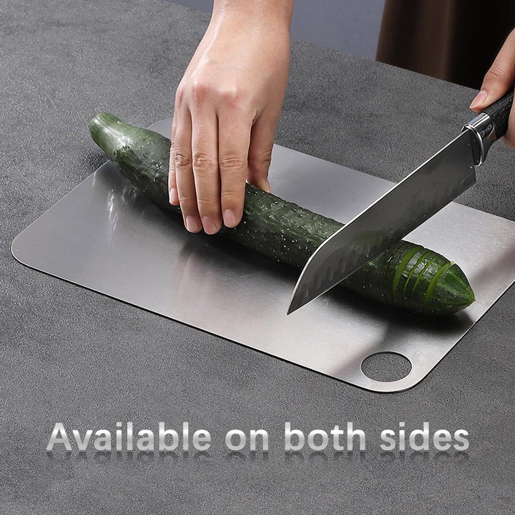 ZERRO Titanium Cutting Board 14.17" x 9.84", 100% Pure Titanium