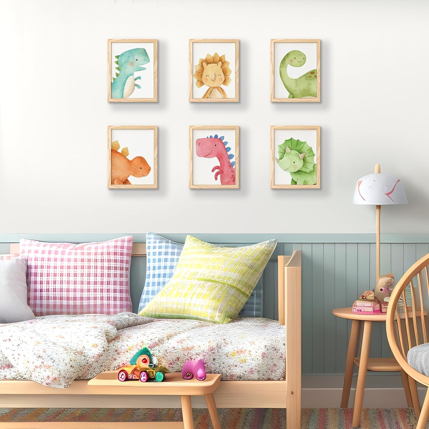 Upsimples 8x10 Picture Frame Set of 5 - Versatile Wall Gallery Frames for 5x7 or 8x10 Photos - Natural Finish