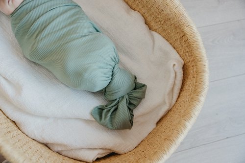 Copper Pearl Baby Swaddle Blanket - Premium Knit Baby Blanket, Large Soft Stretchy Receiving Blankets for Baby Boy and Girl, Swaddles for Newborn, Infant, and Toddler (Clover)