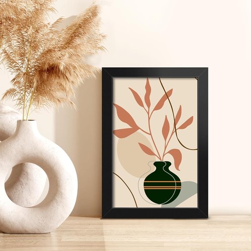 LaVie Home 5x7 Picture Frame - Classic Black Wall Display Frame with HD Plexiglas | Vertical & Horizontal Use